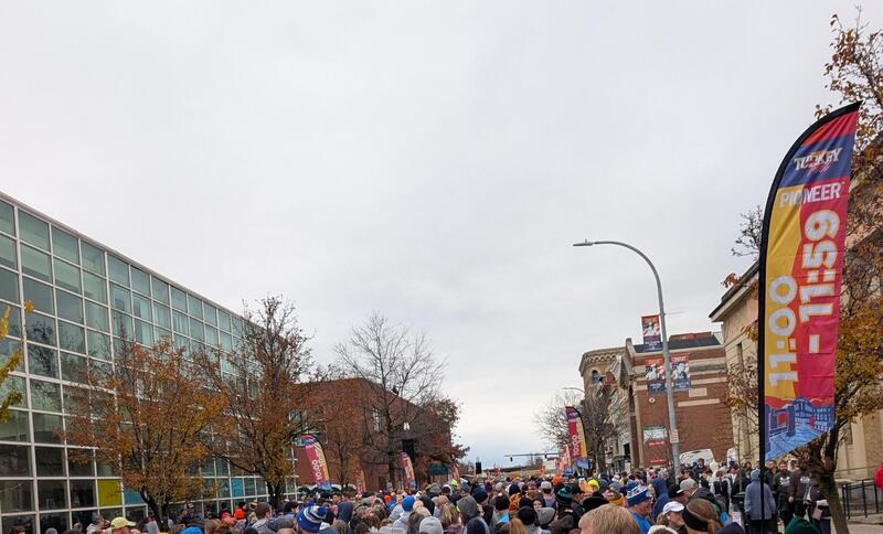 High-up view of my starting position